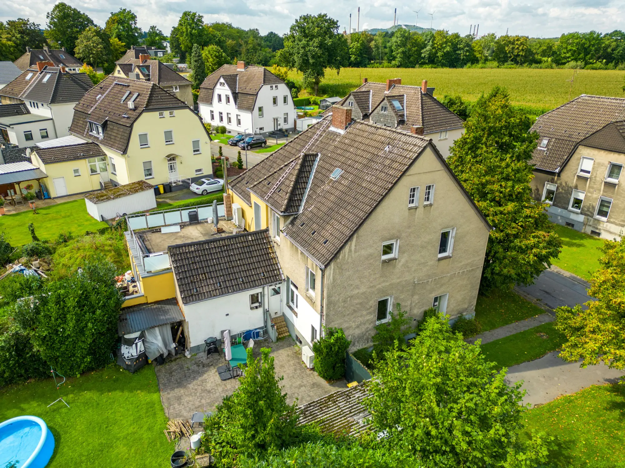 zeller waermepumpe referenz zechenhaus gelsenkirchen luftaufnahme